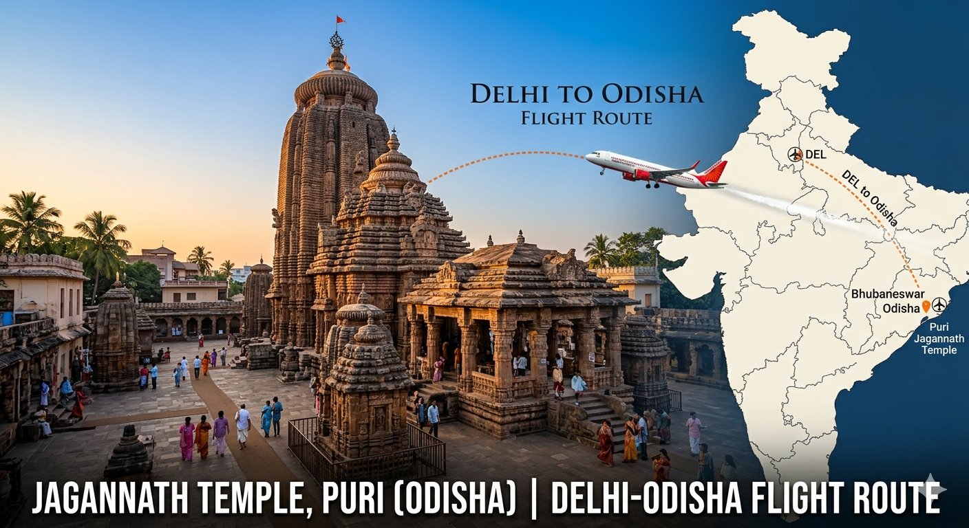 Delhi  to Bhubaneswar 