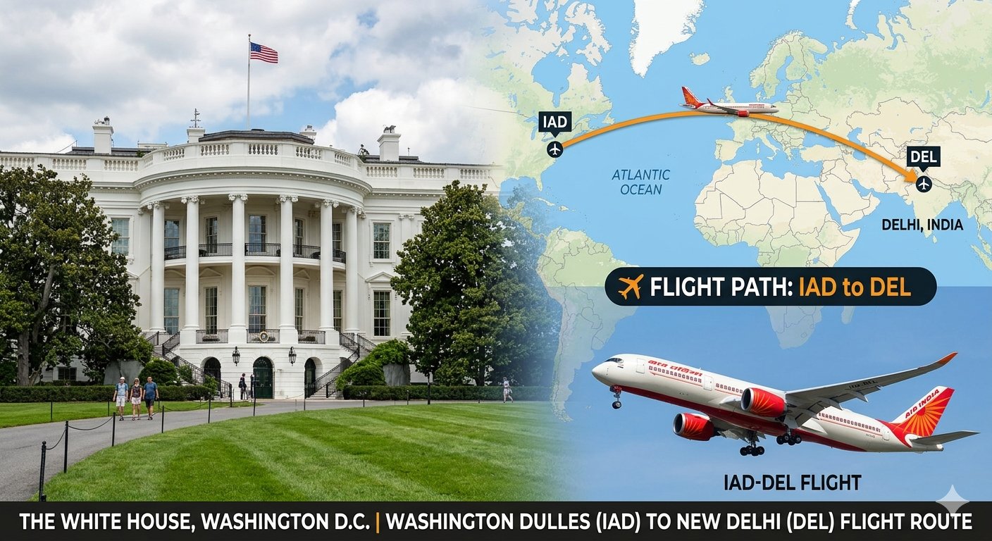 Washington  to Delhi 
